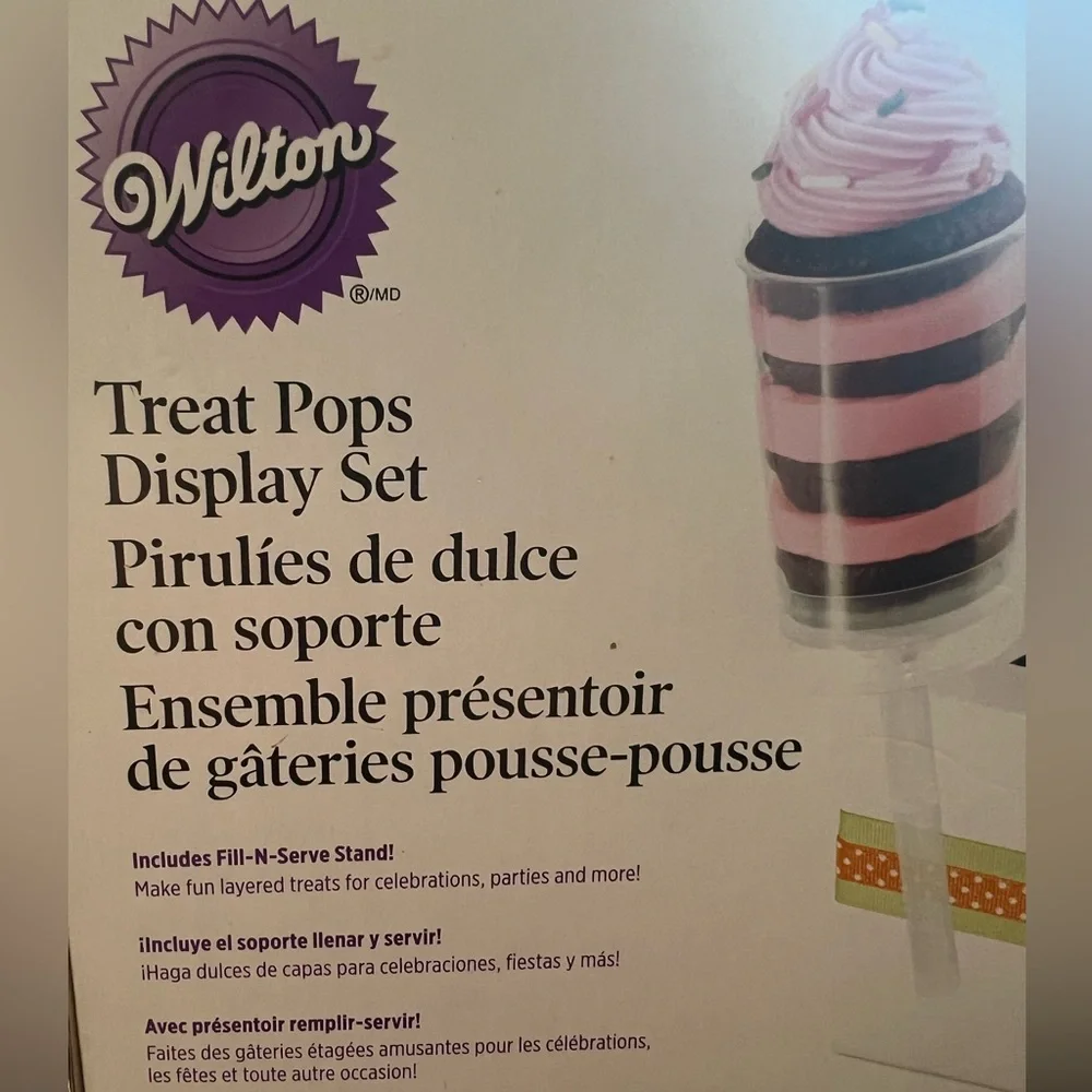 Wilton Rainbow Push Pop Cake Toppers - Set of 2